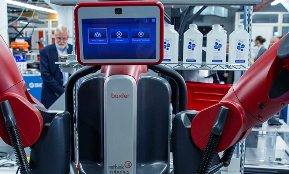 Baxter the robot of MassRobotics